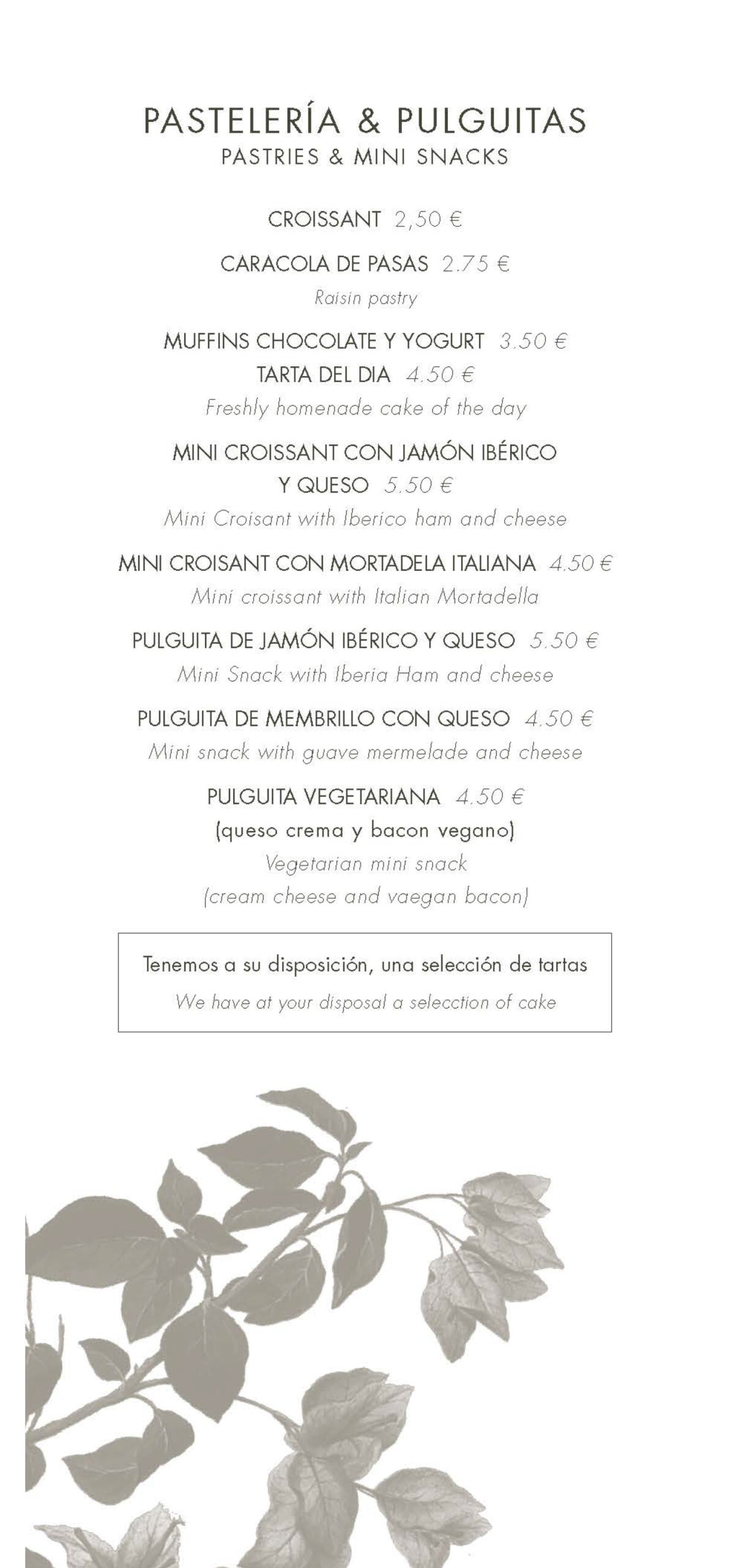 carta pastelería y pulguitas